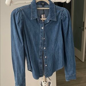 Express Blue Denim Shirt